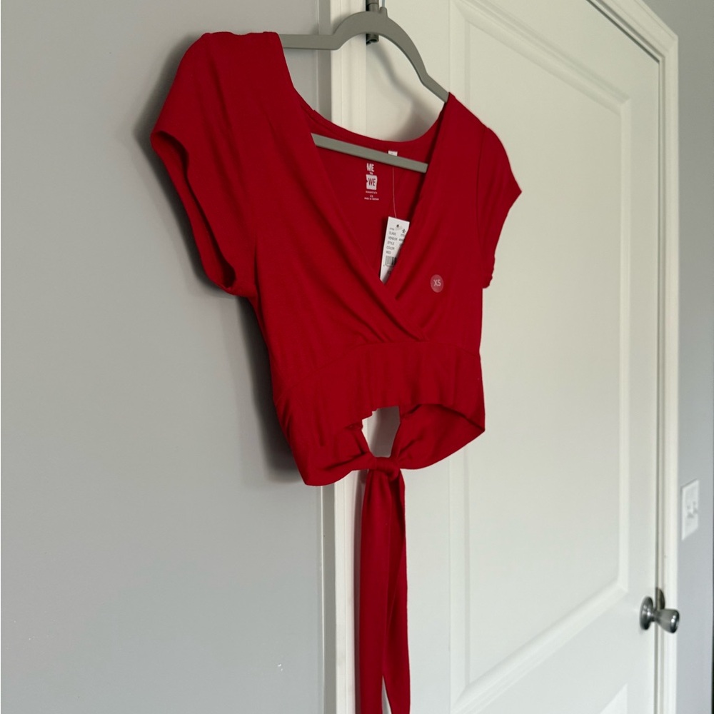 Me To We Red Crop Top